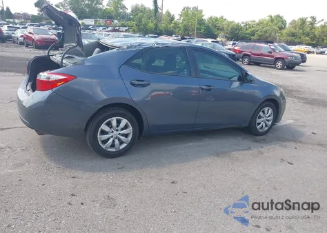 2014 Toyota Corolla Le z USA, uszkodzony, nr VIN 2T1BURHE6EC212612